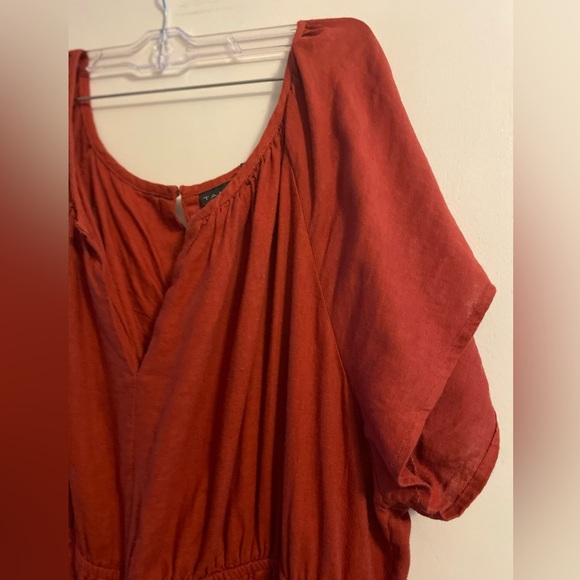 Tahari NWT Wide Leg Cap Sleeve Linen Blend Jumpsuit Size Extra Large - Picture 3 of 12